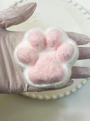 110g Pink Fluffy Cat Paw Squishy Toy