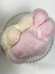 800g Pink And Yellow Color Matching Fluffy Cat Paw Squishy Toy