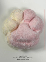 800g Pink And Yellow Color Matching Fluffy Cat Paw Squishy Toy