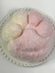 800g Pink And Yellow Color Matching Fluffy Cat Paw Squishy Toy