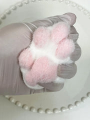 110g Pink Fluffy Cat Paw Squishy Toy