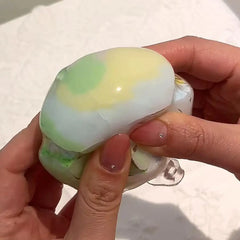 Tri Color Crispy Skin Handmade Ball Squishy Toy